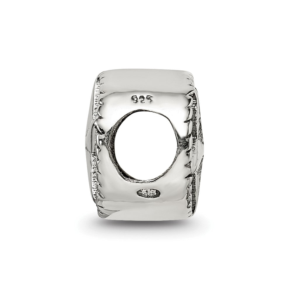 Sterling Silver Reflections Antiqued Star Bead