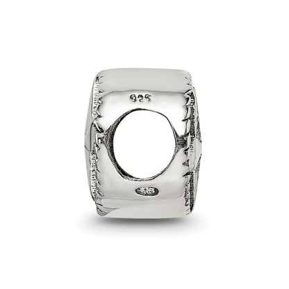 Sterling Silver Reflections Antiqued Star Bead