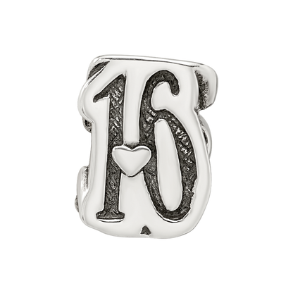 Sterling silver Reflections Sweet 16 Bead