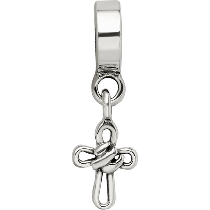 Sterling Silver Reflections Cross Dangle Bead