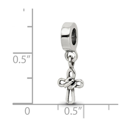 Sterling Silver Reflections Cross Dangle Bead