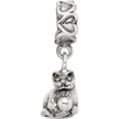 Sterling Silver Reflections Kitten with Ball Dangle Bead