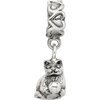 Sterling Silver Reflections Kitten with Ball Dangle Bead