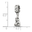 Sterling Silver Reflections Kitten with Ball Dangle Bead