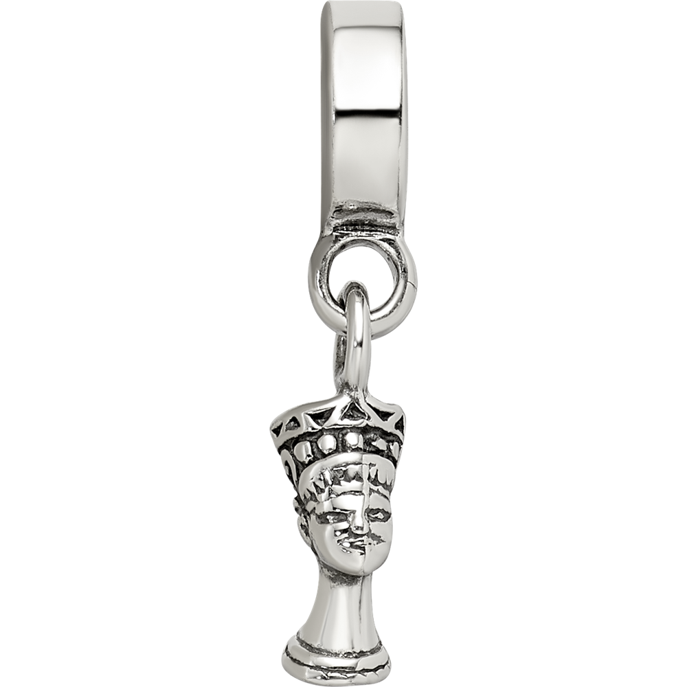Sterling Silver Reflections Nefertiti Dangle Bead