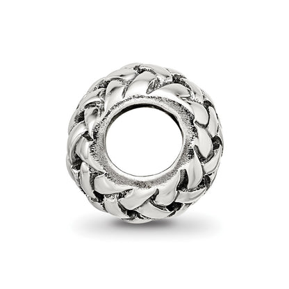 Sterling Silver Reflections Basketweave Bali Bead