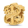 Sterling Silver Reflections Gold-plated Number 1 Mom Floral Bead