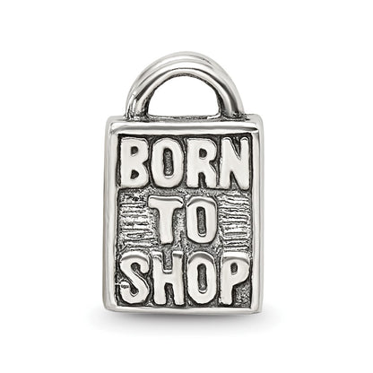 Sterling Silver Reflections Born to Shop Bead