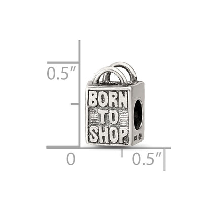 Sterling Silver Reflections Born to Shop Bead