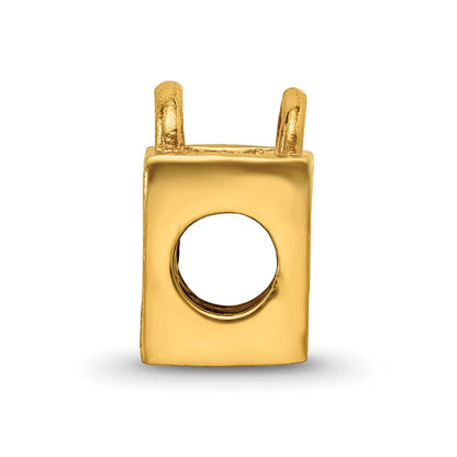 Sterling Silver Gold-plated Reflections Born to Shop Bead