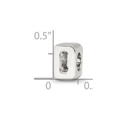 Sterling Silver Reflections Numeral 0 Bead