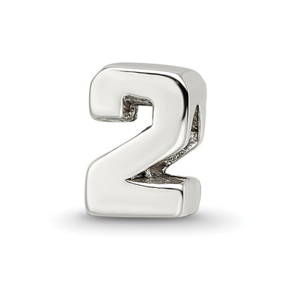 Sterling Silver Reflections Number 2 Bead