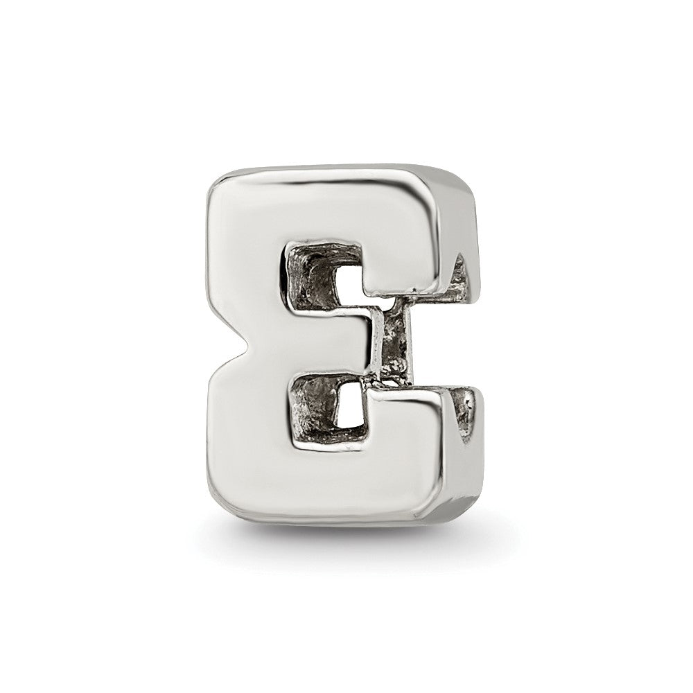Sterling Silver Reflections Number 3 Bead
