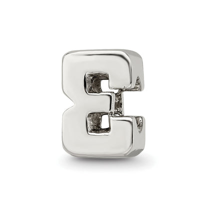 Sterling Silver Reflections Number 3 Bead