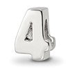 Sterling Silver Reflections Number 4 Bead