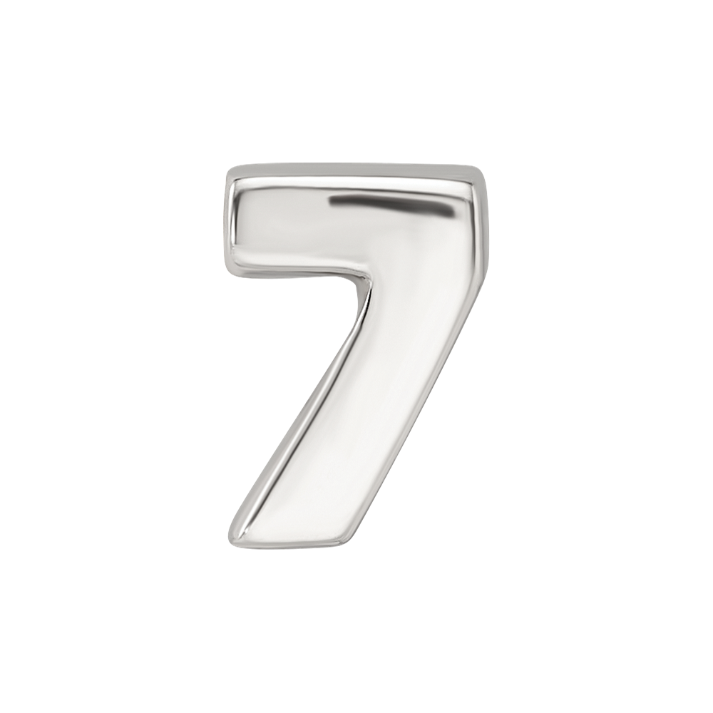 Sterling Silver Reflections Number 7 Bead