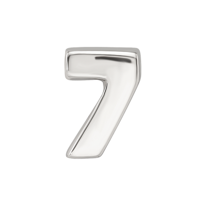Sterling Silver Reflections Number 7 Bead