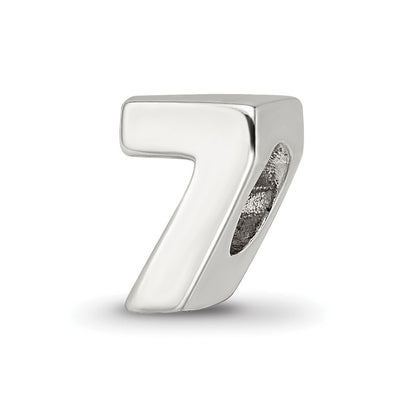 Sterling Silver Reflections Number 7 Bead