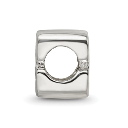 Sterling Silver Reflections Number 8 Bead