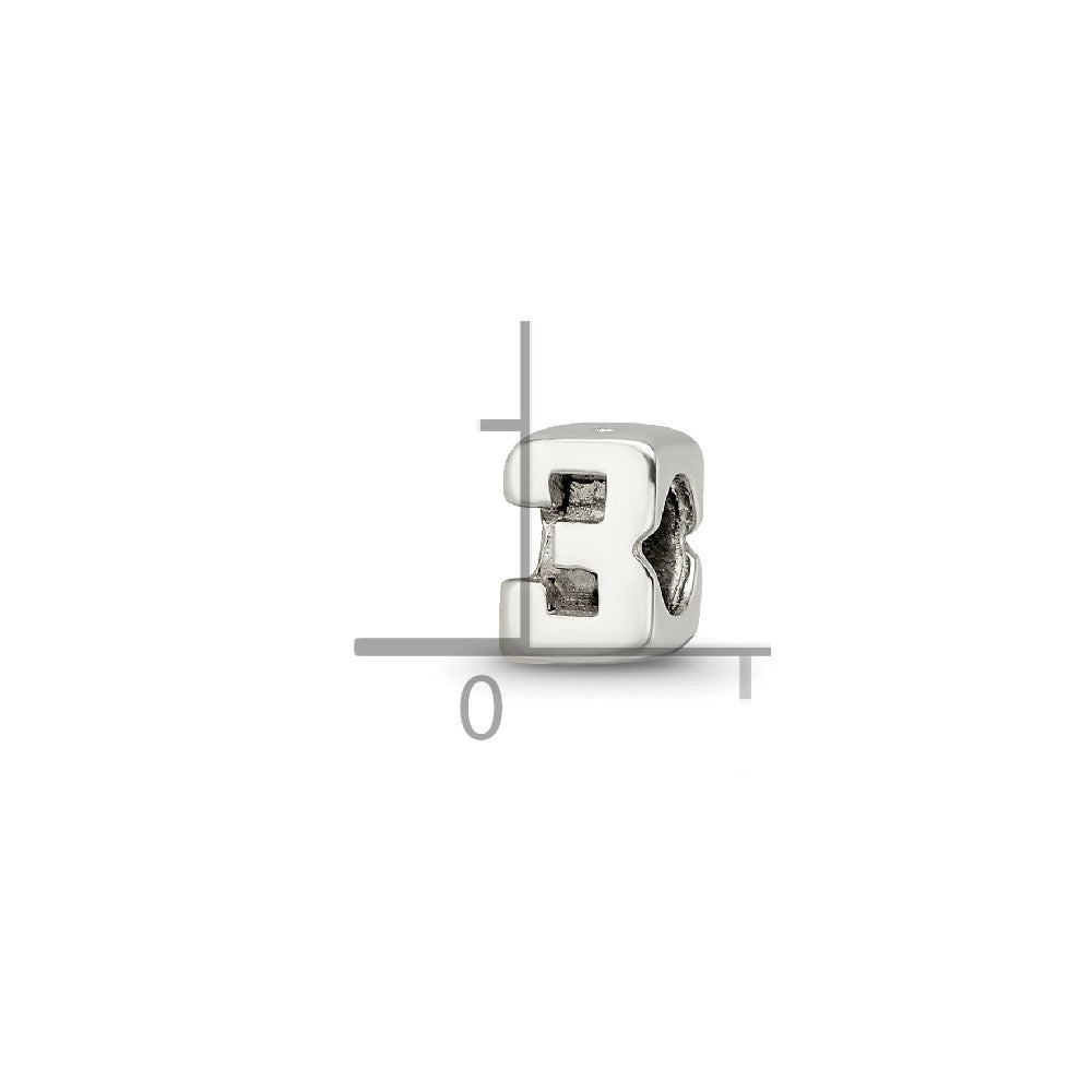 Sterling Silver Reflections Kids Number 3 Bead