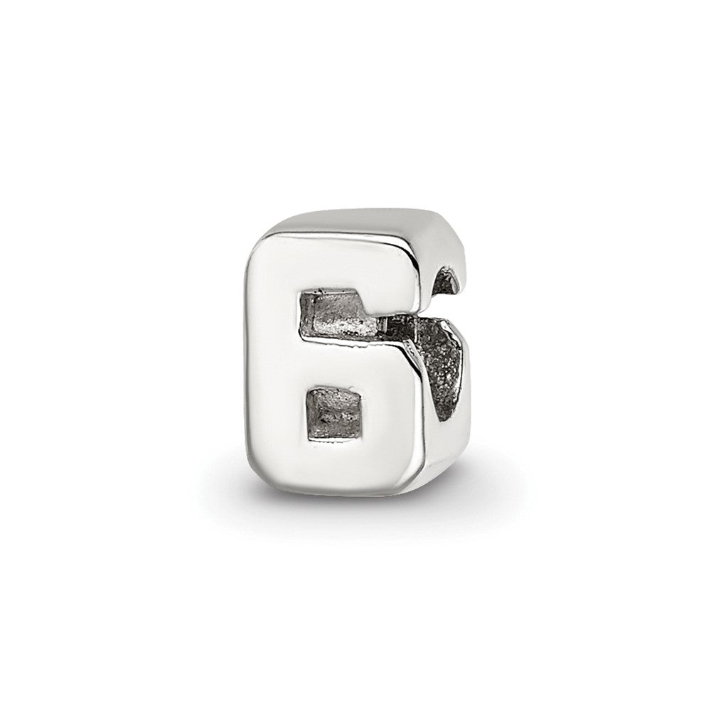 Sterling Silver Reflections Kids Number 6 Bead
