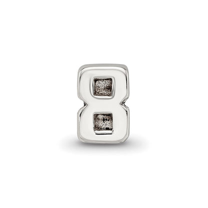 Sterling Silver Reflections Kids Number 8 Bead