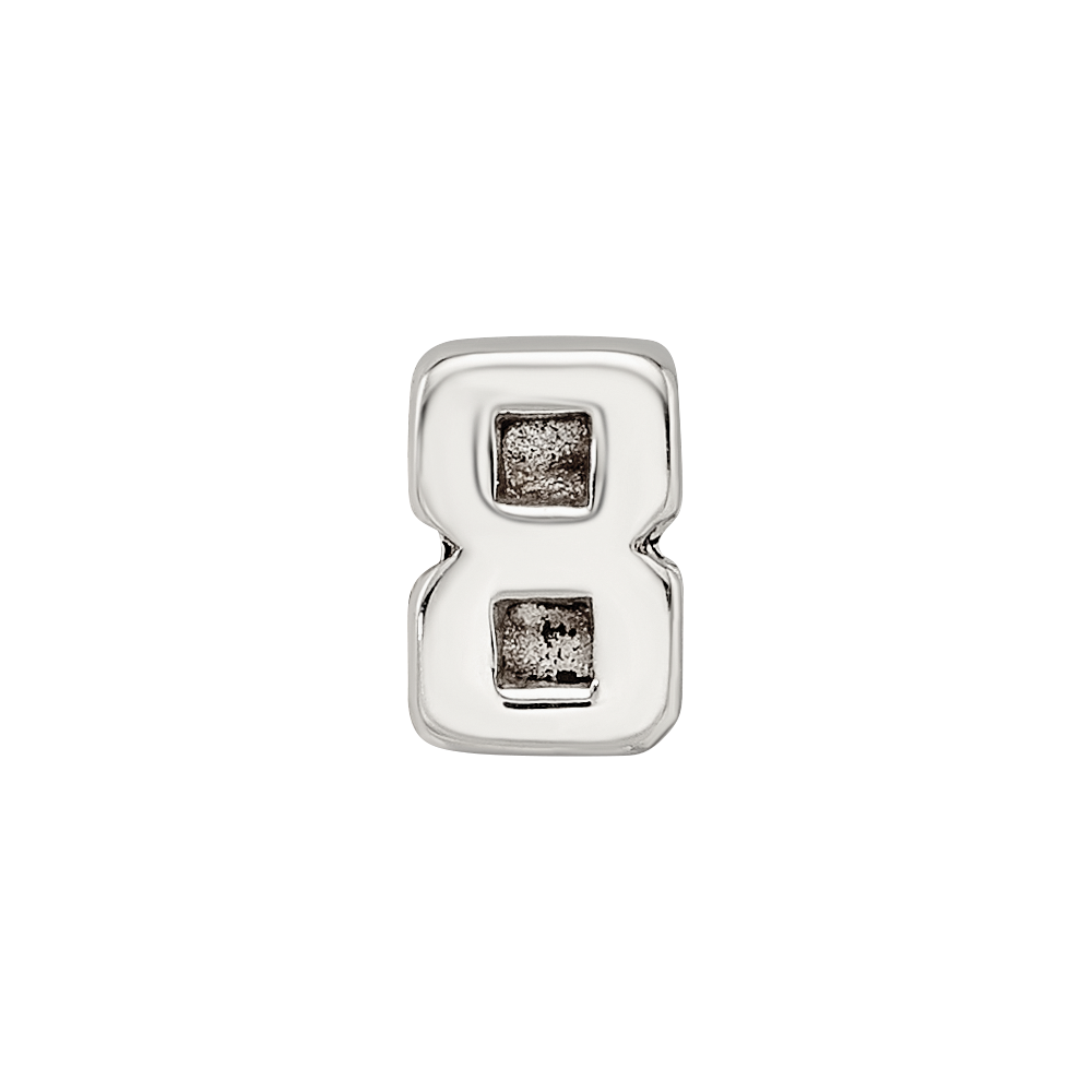 Sterling Silver Reflections Kids Number 8 Bead