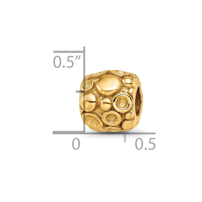 Sterling Silver Gold-plated Reflections Dots Bali Bead