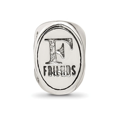 Sterling Silver Reflections Best Friend Trilogy Oval Bead