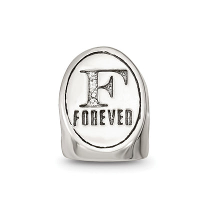 Sterling Silver Reflections Best Friend Trilogy Oval Bead