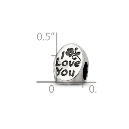 Sterling Silver Reflections #1 Mom Trilogy Oval Bead