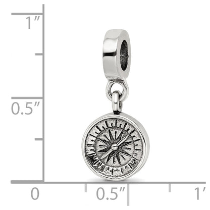 Sterling Silver Reflections Compass Dangle Bead