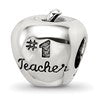 Sterling Silver Reflections #1 Teacher on Apple Bead