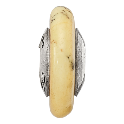Sterling Silver Reflections Yellow Maganasite Stone Bead