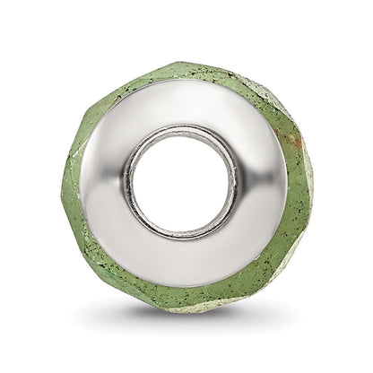 Sterling Silver Reflections Aventurine Stone Bead