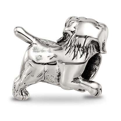 Sterling Silver Reflections Golden Retriever Bead