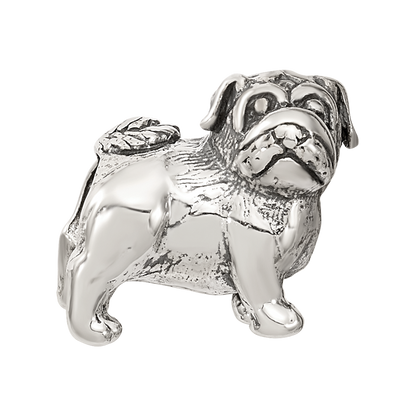 Sterling Silver Reflections Pug Bead