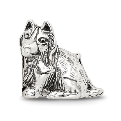 Sterling Silver Reflections Shetland Sheepdog Bead