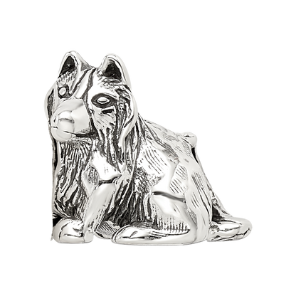 Sterling Silver Reflections Shetland Sheepdog Bead