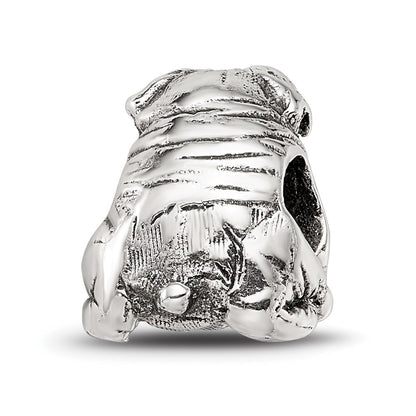Sterling Silver Reflections Bulldog Bead
