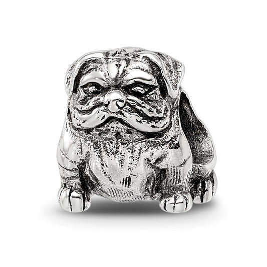 Sterling Silver Reflections Bulldog Bead