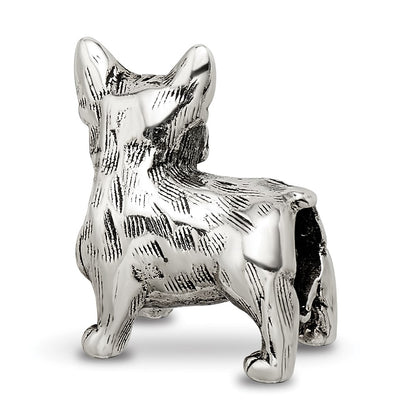 Sterling Silver Reflections Boston Terrier Bead