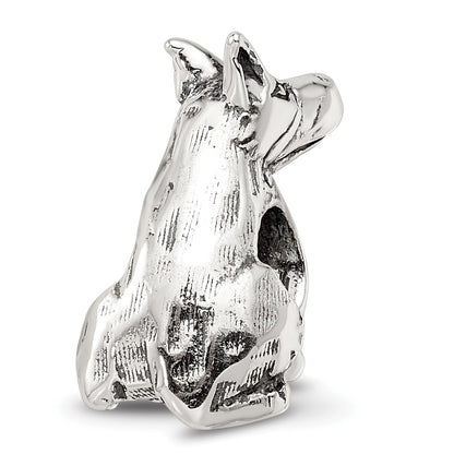 Sterling Silver Reflections Doberman Pinscher Bead