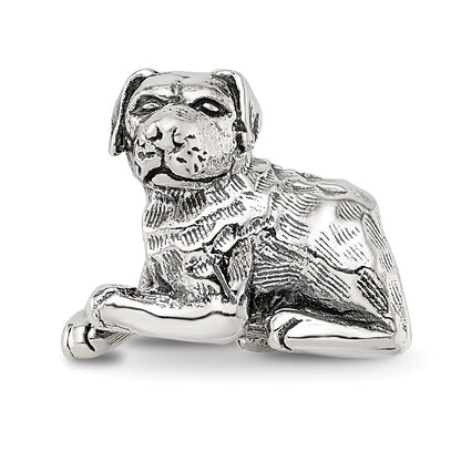 Sterling Silver Reflections Rottweiler Bead