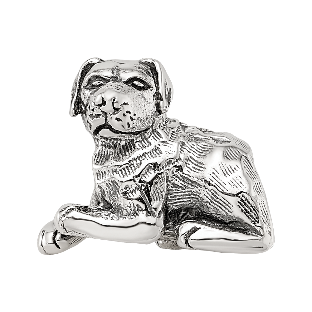 Sterling Silver Reflections Rottweiler Bead