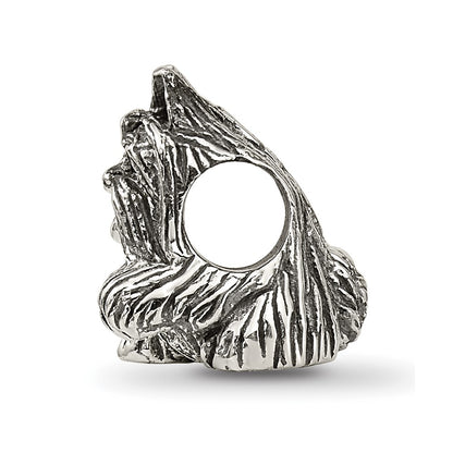 Sterling Silver Reflections Yorkshire Terrier Bead