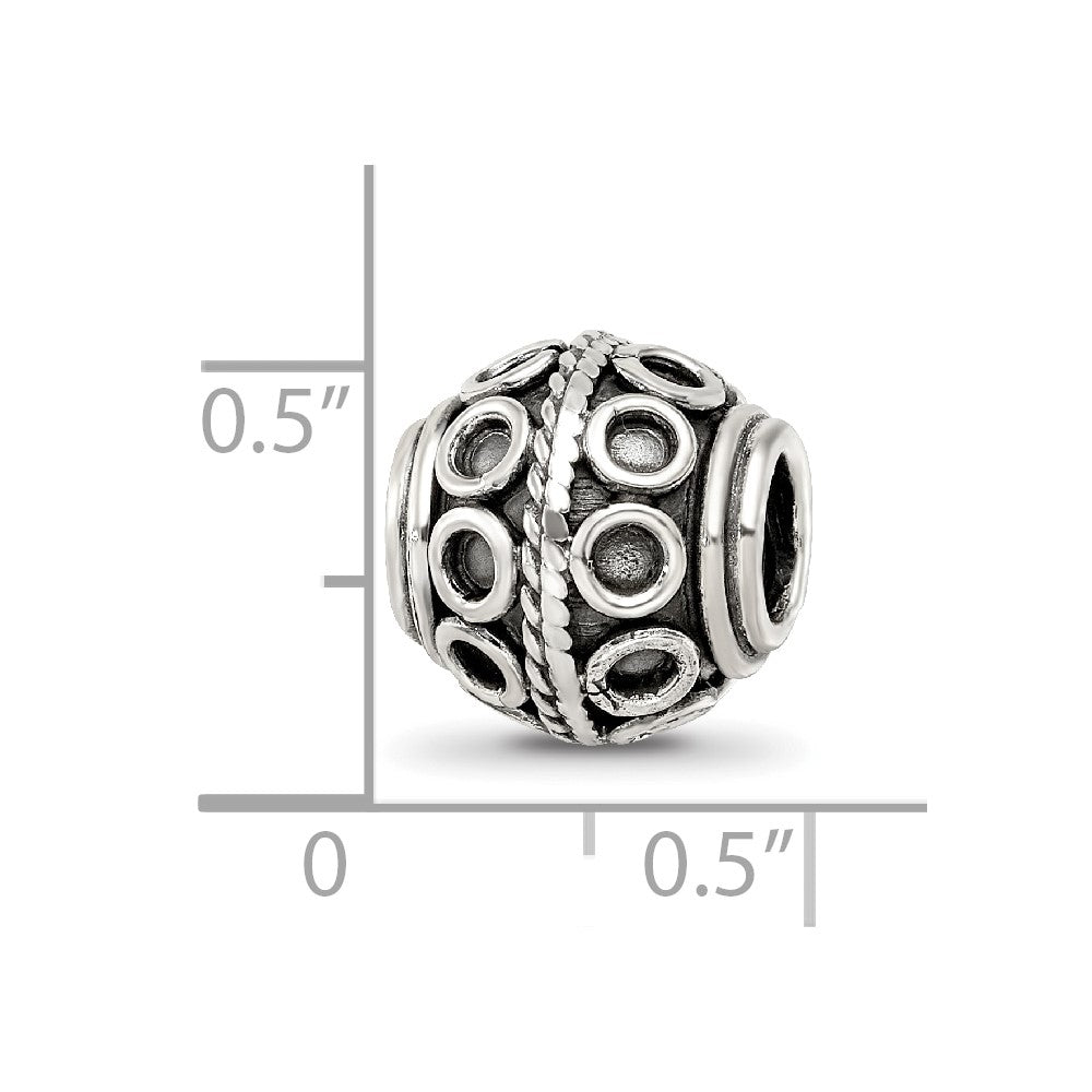 Sterling Silver Reflections Decorative Bali Bead