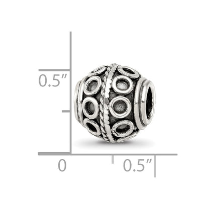 Sterling Silver Reflections Decorative Bali Bead