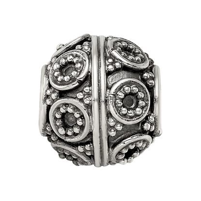Sterling Silver Reflections Decorative Bali Bead