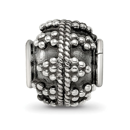 Sterling Silver Reflections Decorative Bali Bead